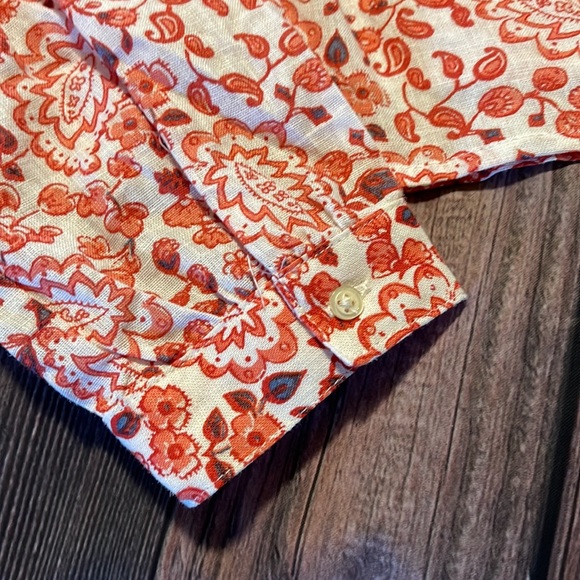 Gap BNWT Linen Wrap Top - Picture 2 of 5